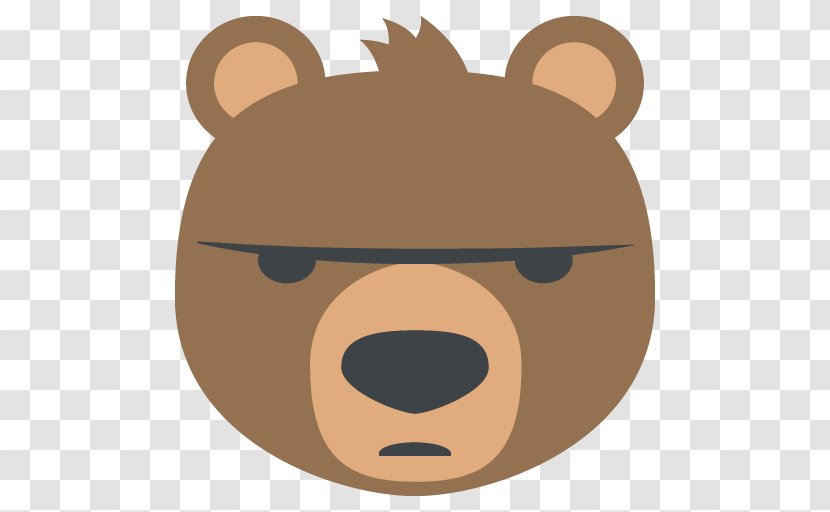 American Black Bear Emoji Polar Sticker - Frame - Over Vector Transparent PNG