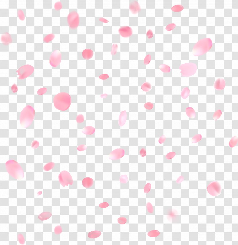 Polka Dot Line Point Pattern - Heart - Cherry Blossoms Transparent PNG