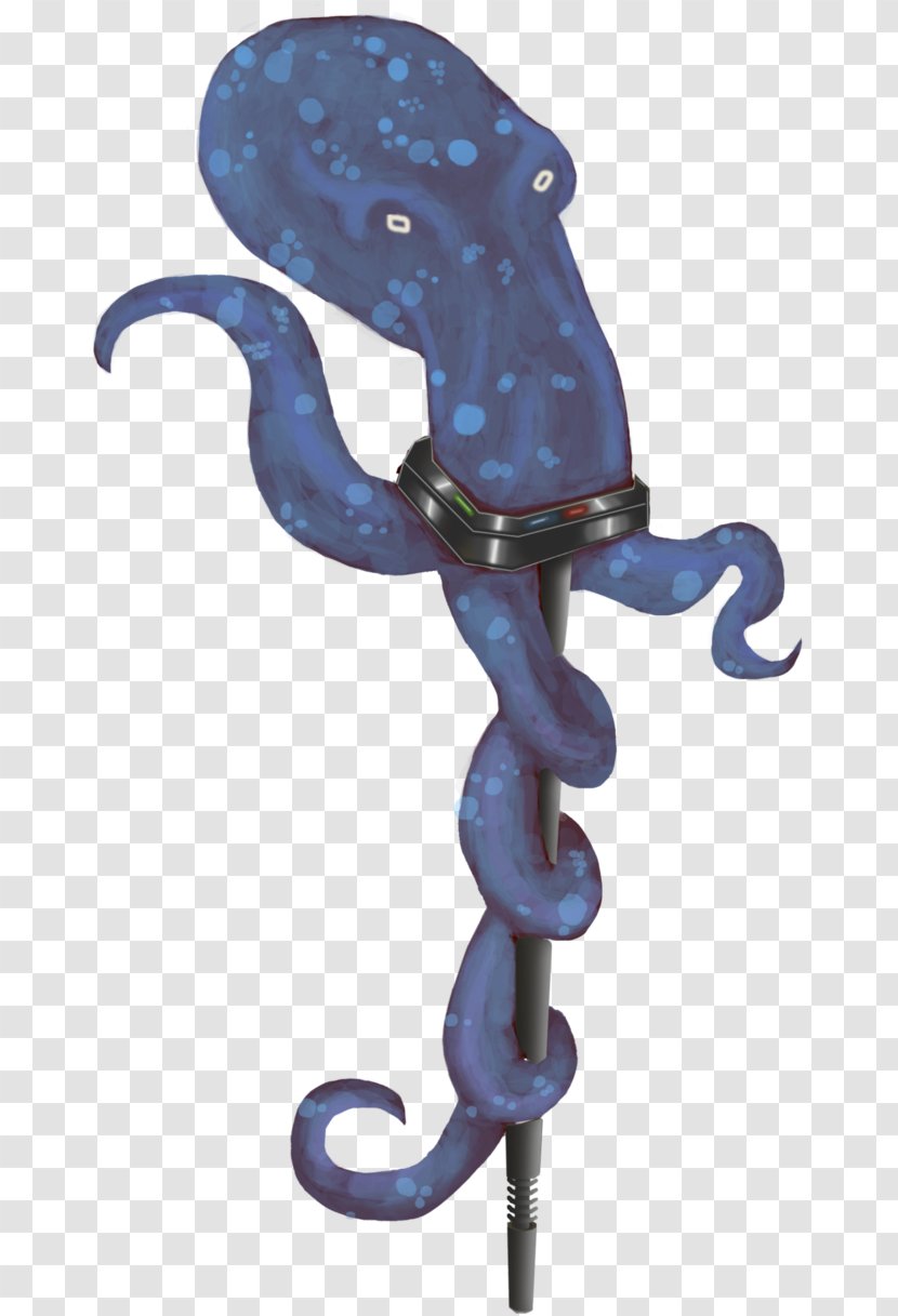 Figurine Purple - Blue Squid Transparent PNG