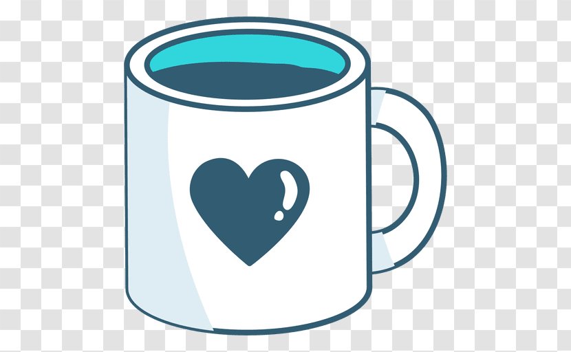 Clip Art Mug Coffee Image - Heart - Transparent Mo Transparent PNG