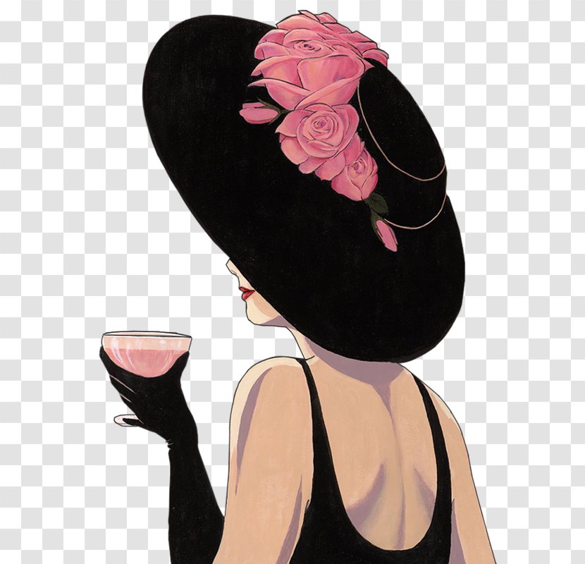 Woman With A Hat Oil Painting Artist - Costume - End Cup Transparent PNG