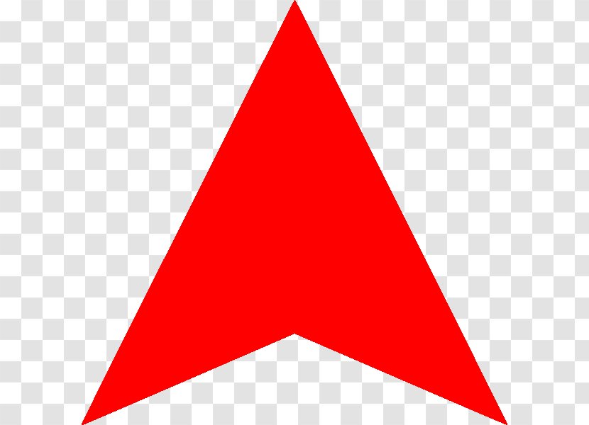 Triangle Area Point Red - Up Arrow Transparent Background Transparent PNG