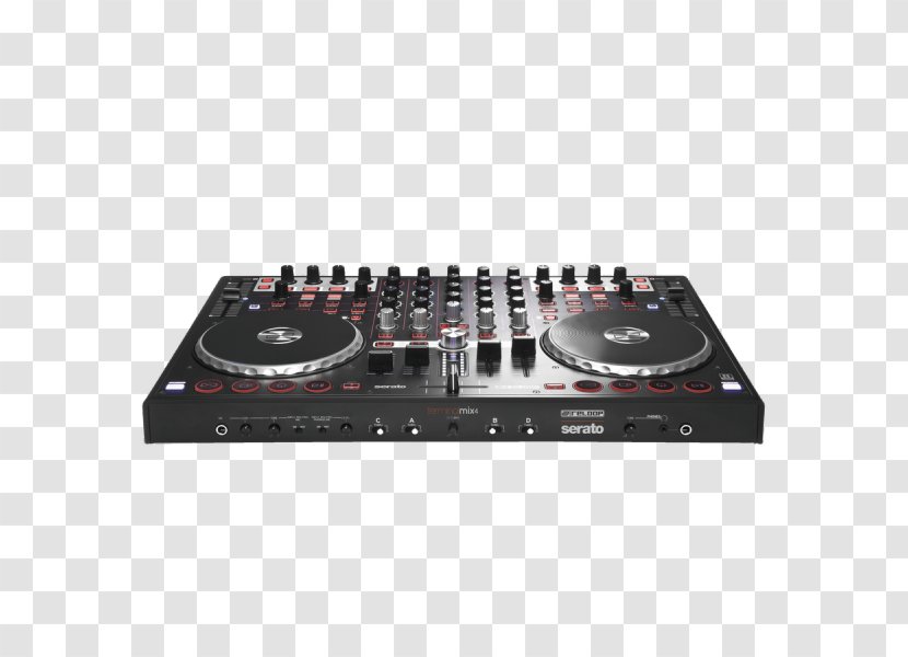 DJ Controller Disc Jockey Virtual Mix Audio Mixers - Equalization - Microphone Transparent PNG