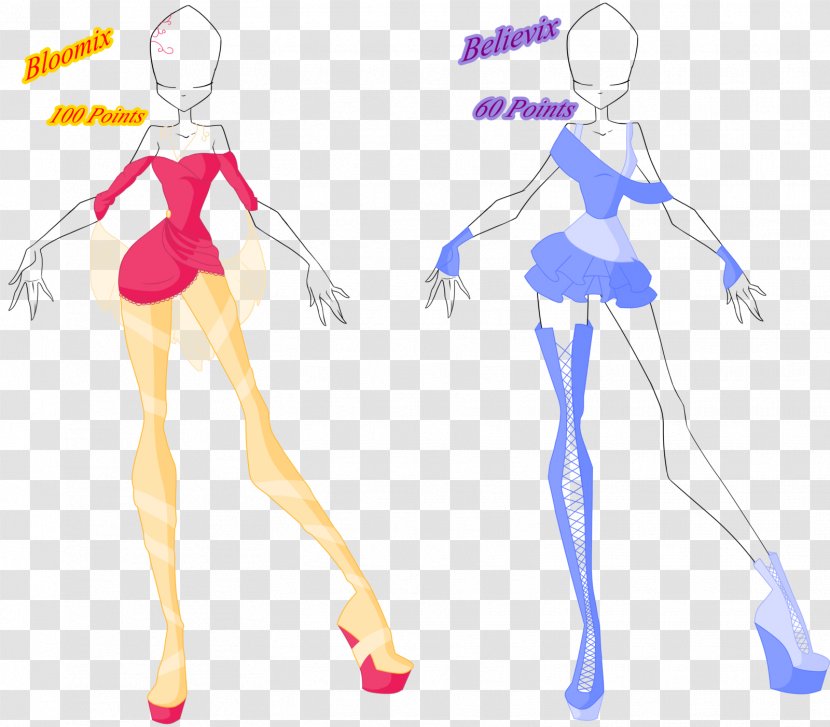 Bloom Flora Aisha Believix Winx - Cartoon - Club In You Transparent PNG