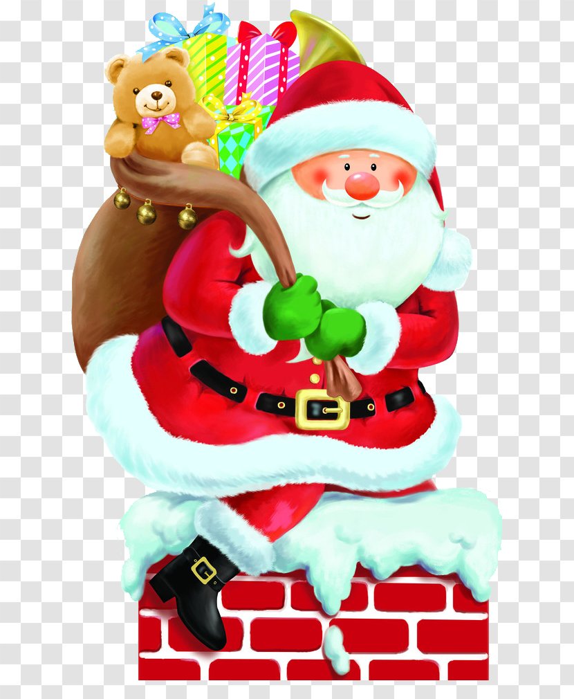 Santa Claus Hoodie Christmas - Holiday Transparent PNG