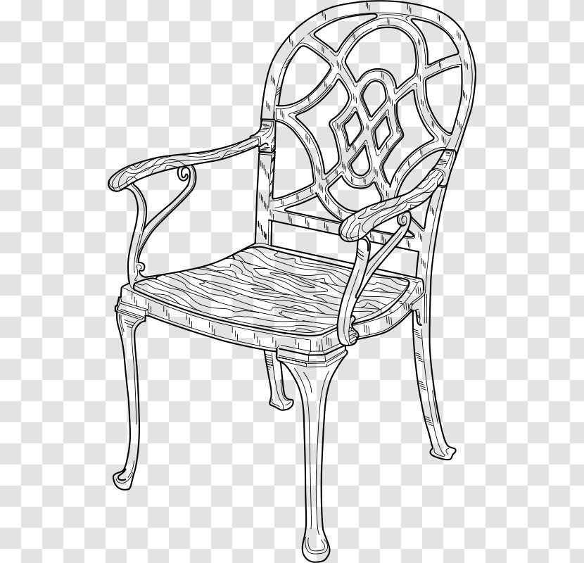 Rocking Chairs Clip Art - Line - Chair Transparent PNG
