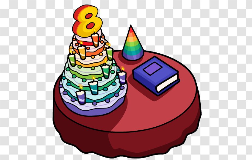 Club Penguin Birthday Cake Wedding Party Anniversary - Pastel Transparent PNG