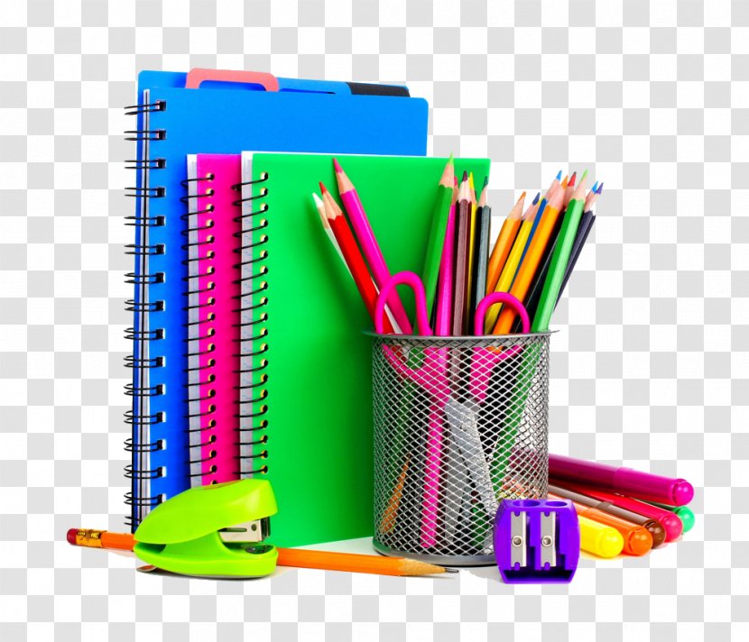 School Supplies Stationery Notebook Resource Room - Plastic - Colored Transparent PNG