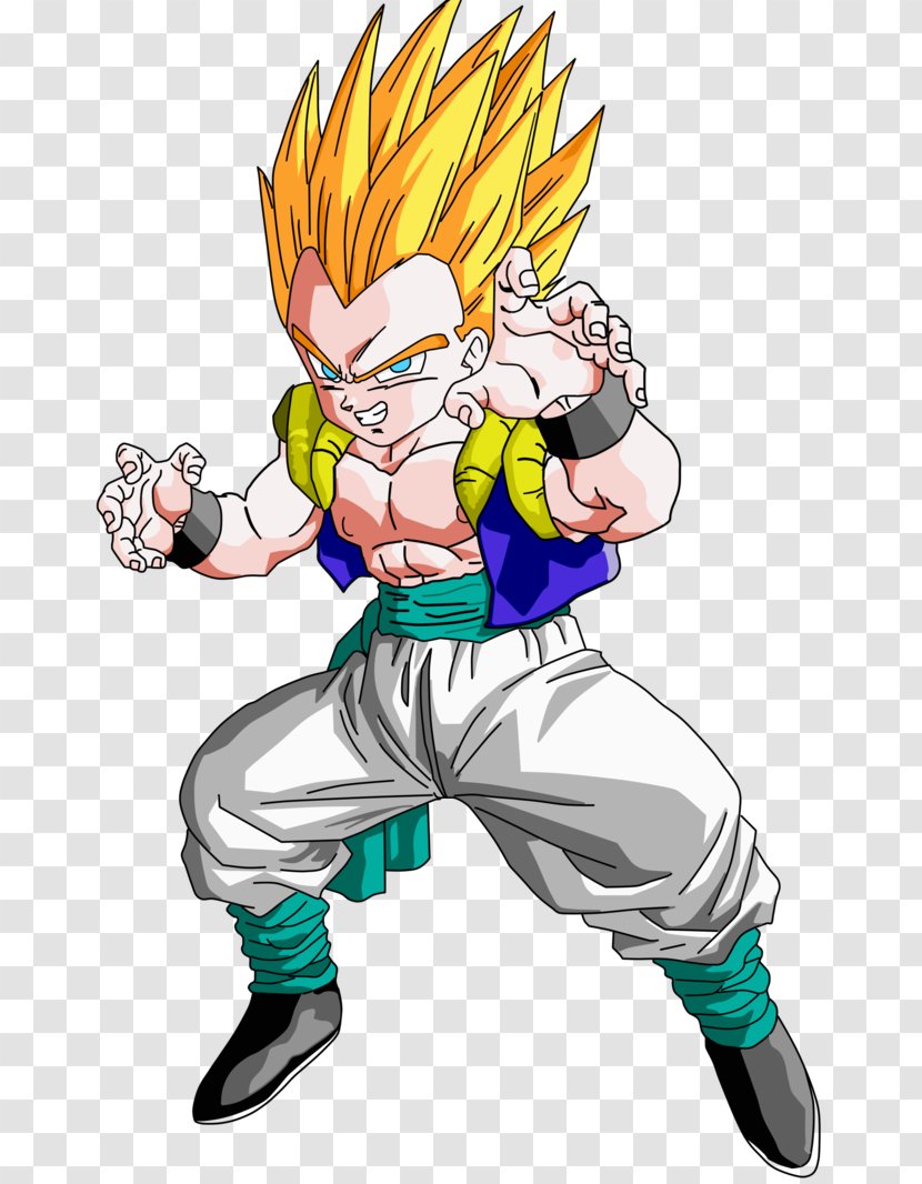 Gotenks Trunks Gohan Majin Buu - Watercolor - Dragon Ball Transparent PNG