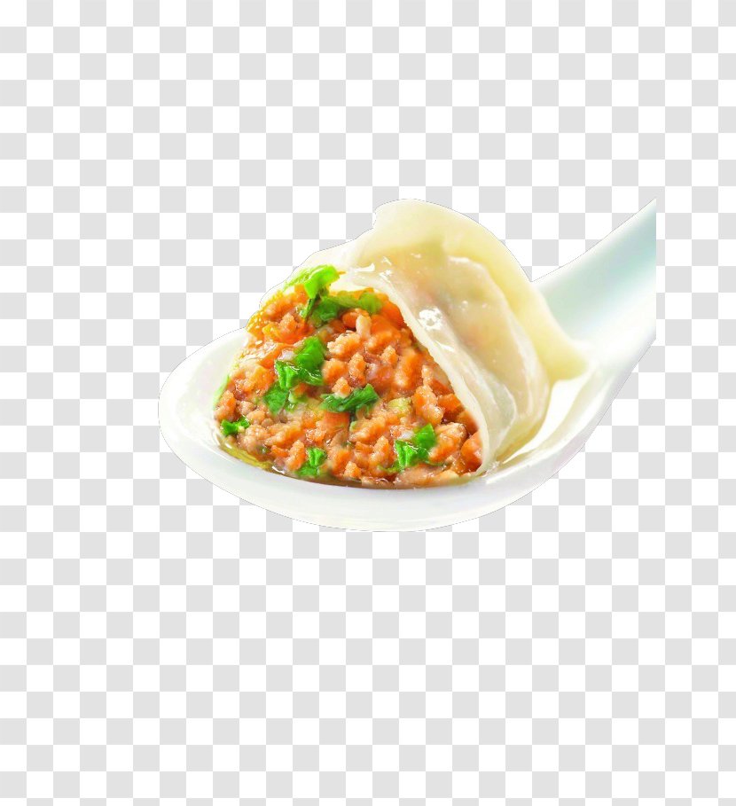 Wonton Noodles Asian Cuisine Stuffing Ravioli - Dumpling - Spoon Above Dumplings Transparent PNG