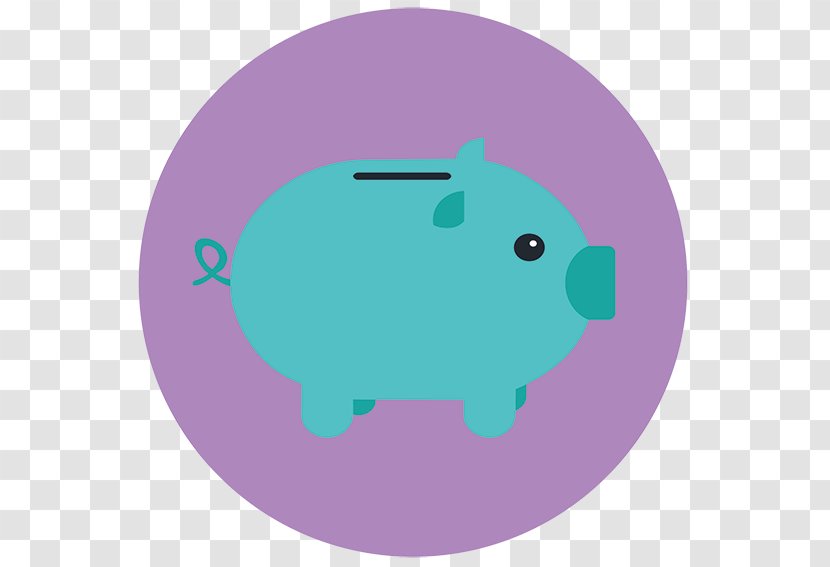 Domestic Pig Image - Violet Transparent PNG