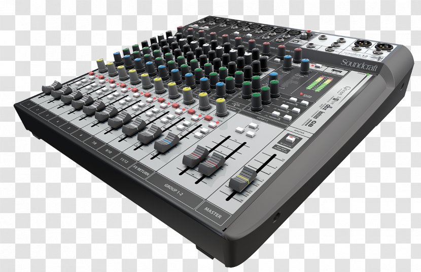 Soundcraft Signature 12 MTK Audio Mixers Multitrack Recording 10 - Equipment - Electronic Instrument Transparent PNG