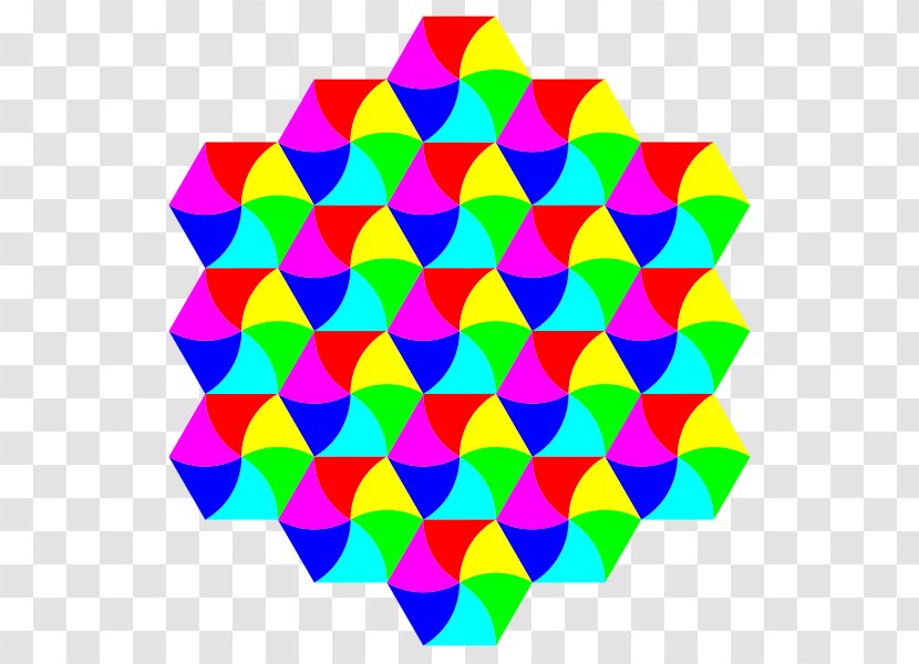 Tessellation Penrose Triangle Hexagonal Tiling - Polygon - Symbols Transparent PNG