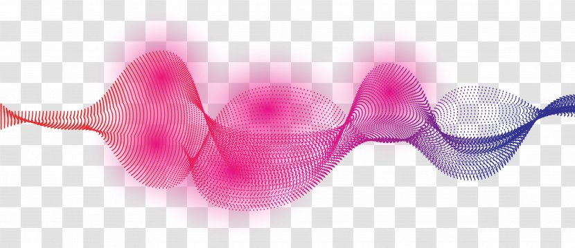 Sound Wave Vector - Silhouette - Fantasy Pink Curve Picture Transparent PNG