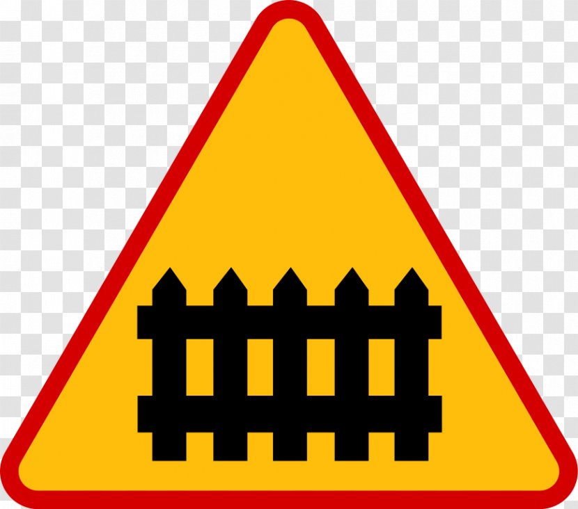 Rail Transport Level Crossing Road Intersection Sign - Sticker Transparent PNG