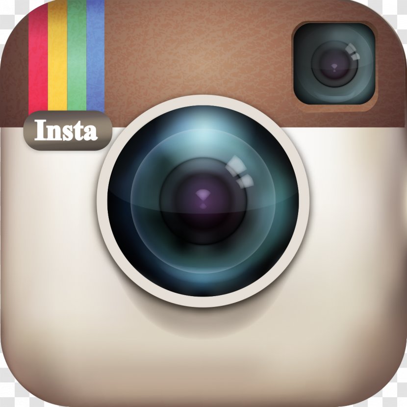 Clip Art Image GIF - Camera Lens - Gold Instagram Logo Transparent PNG