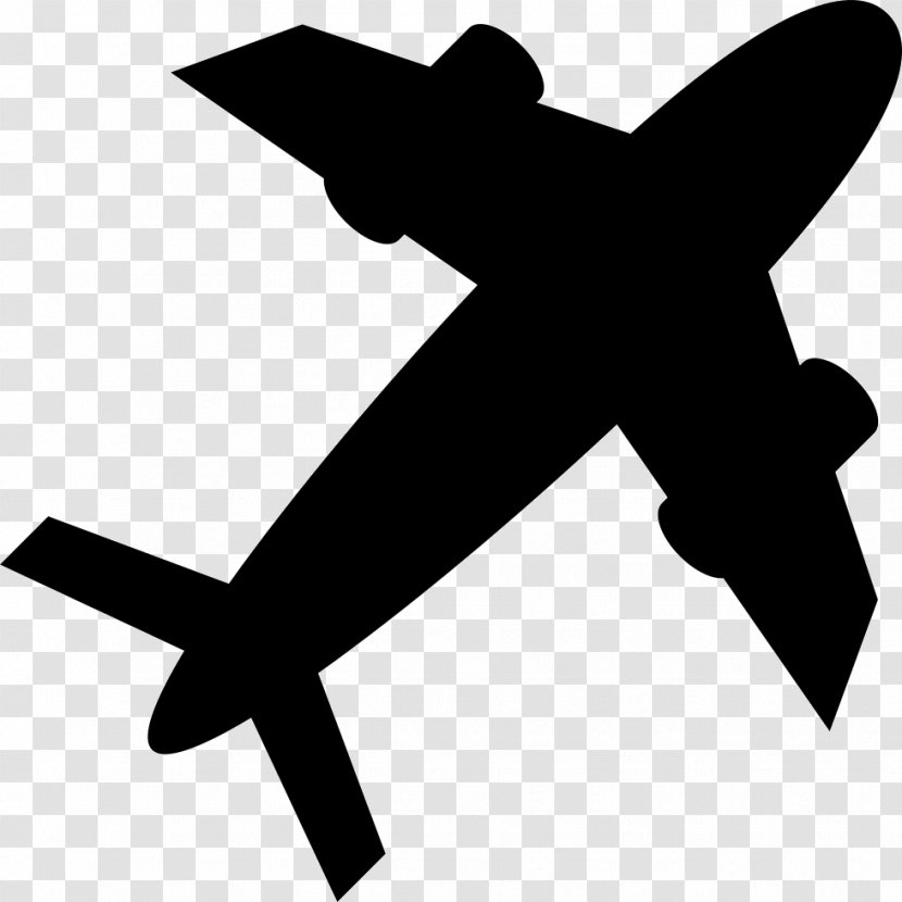 Airplane - Silhouette - Symbol Transparent PNG