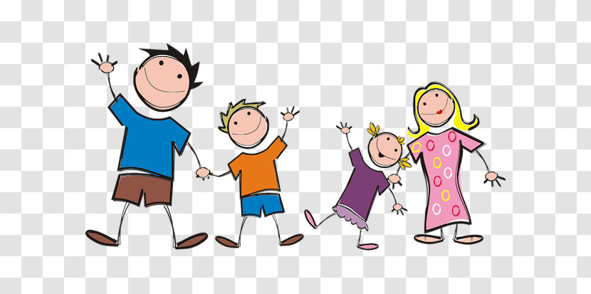 Cartoon People Child Social Group Playing With Kids Transparent PNG