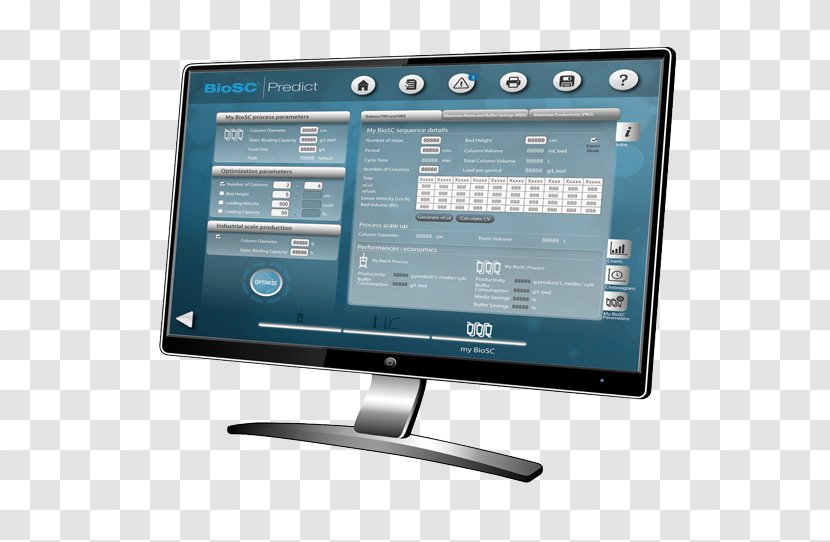 LED-backlit LCD Computer Monitors Hardware Output Device Chromatography - Personal - Blood Pressure Machine Transparent PNG