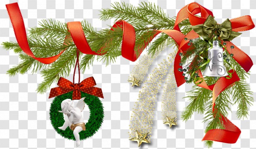 Christmas Ornaments Decoration - Holiday Ornament Ribbon Transparent PNG