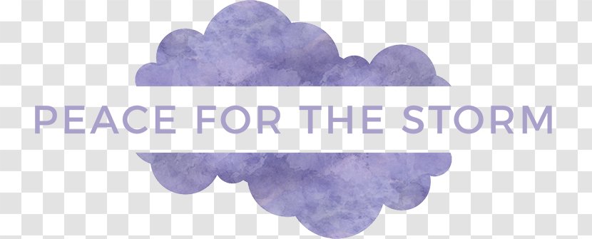 Peace For The Storm Logo Brand Font - Cloud Pictures Transparent PNG