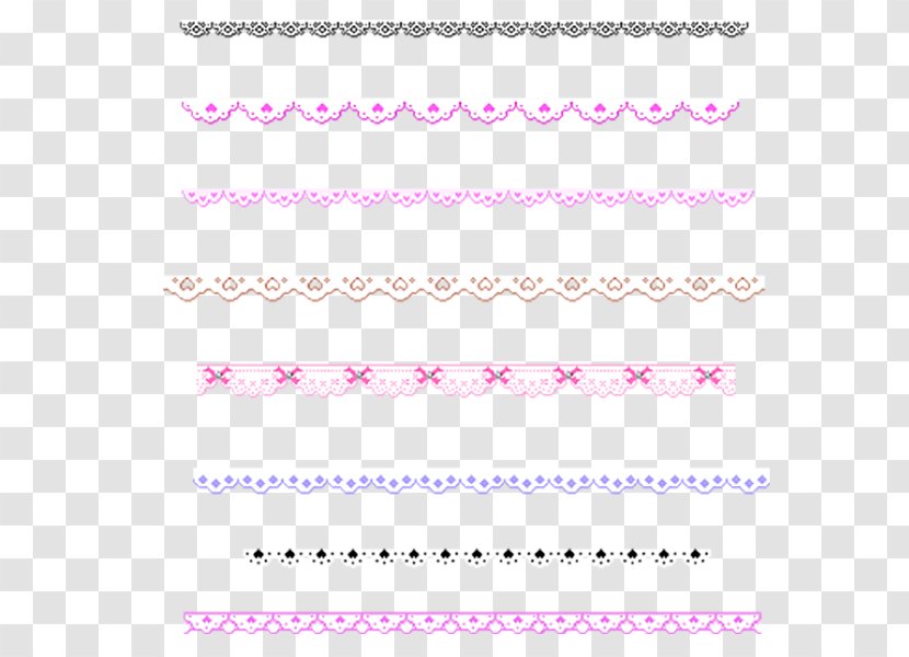 Paper Petal Angle Pattern - Lilac - Line Border Decoration Transparent PNG