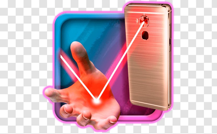 Smartphone Laser Pointer Camera Simulator 100 Beams Funny Prank Electric Screen X - Electronic Device Transparent PNG
