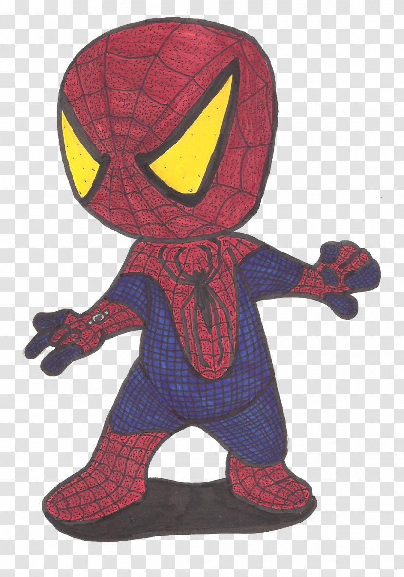 Spider-Man In Television Drawing Cartoon Sketch - Silhouette - Spiderman Transparent PNG