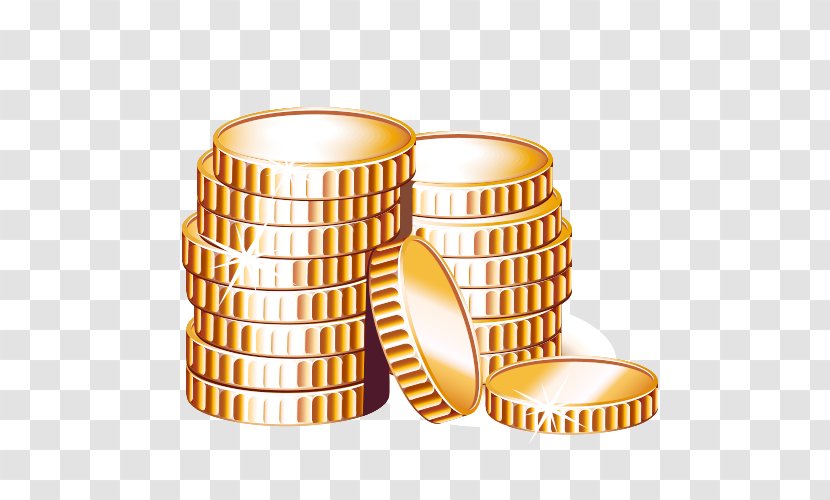 Coin Finance Money Icon - Gold - Cartoon Coins Transparent PNG