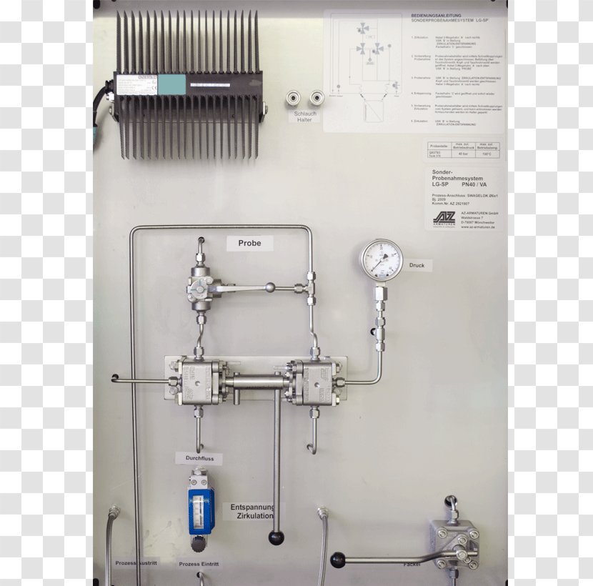 Sampling Liquid System Gas Valve - Machine - The Purge Transparent PNG