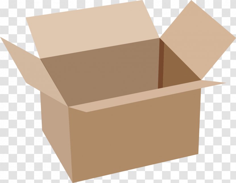 Cardboard Box Clip Art - Packaging And Labeling - Open Transparent PNG