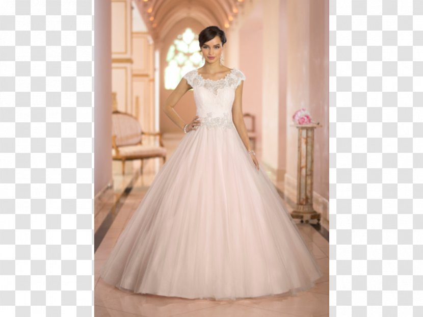 Wedding Dress Neckline Ball Gown Train - Silhouette - White Transparent PNG