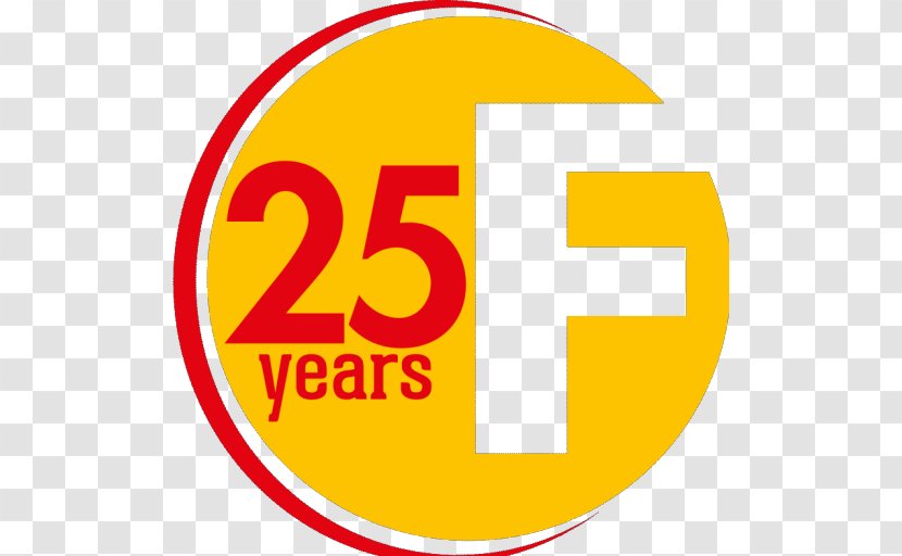 Logo Anniversary Brand Trademark Fidia Macchine Grafiche S.R.L. - 25 Years Transparent PNG