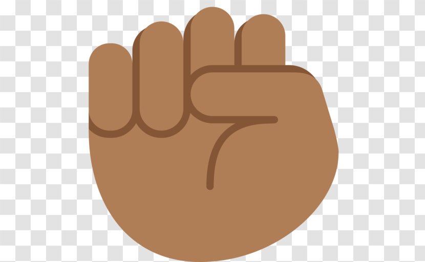 United States Raised Fist Emoji Dark Skin Transparent PNG