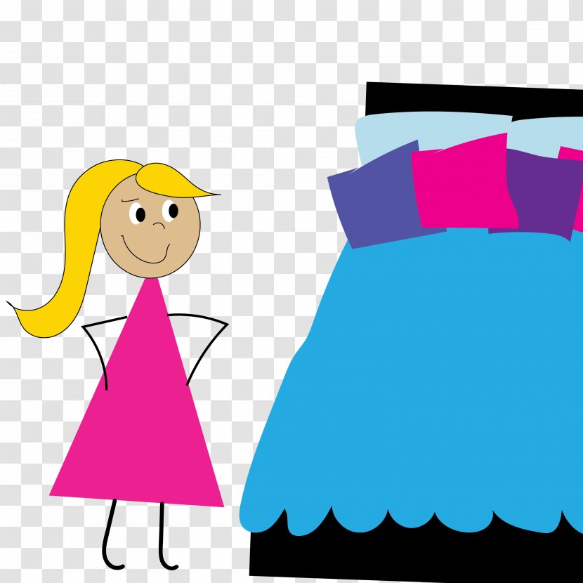 Bed-making Royalty-free Clip Art - Child - Bedroom Transparent PNG