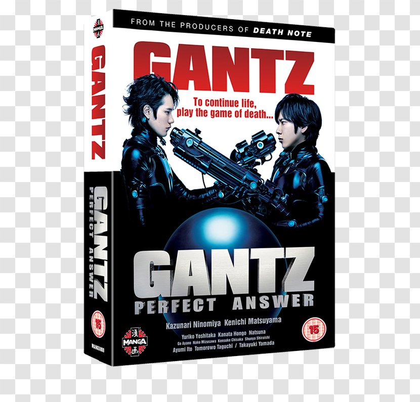 Blu-ray Disc Gantz Action Film DVD - Kazunari Ninomiya - Dvd Transparent PNG