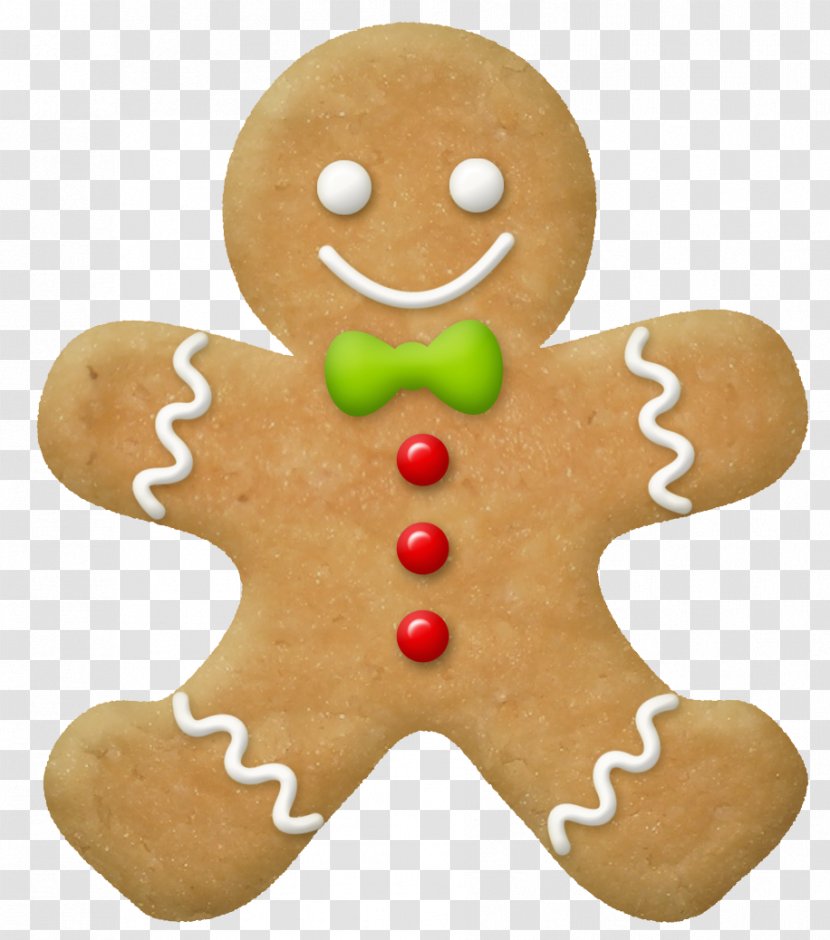 Gingerbread House Man Clip Art - Snack - Christmas Picture Transparent PNG