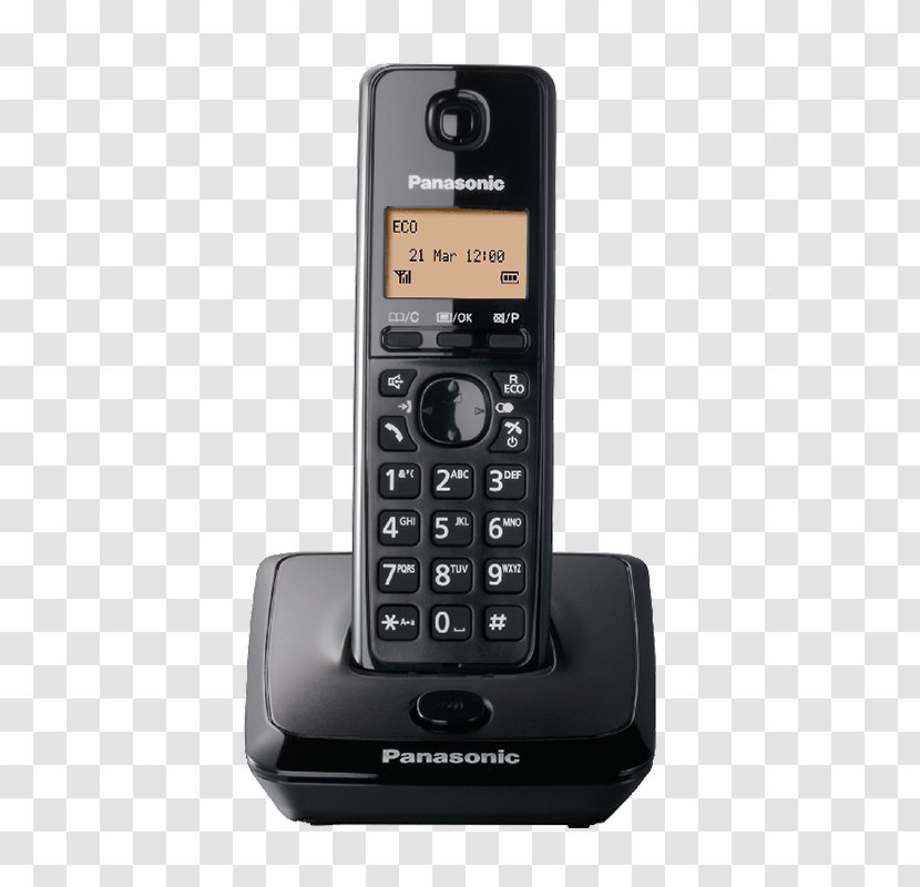 Digital Enhanced Cordless Telecommunications Telephone Answering Machines Panasonic - Phone Transparent PNG