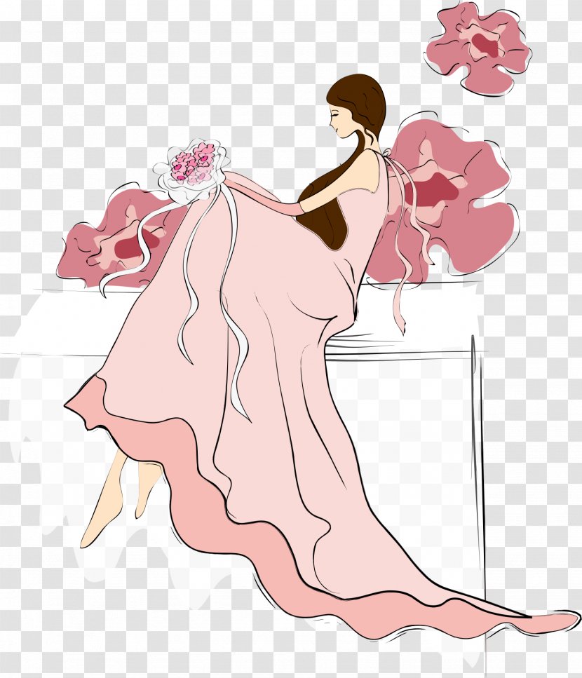 Illustration - Tree - Beautiful Dress Sitting On The Cupboard Transparent PNG