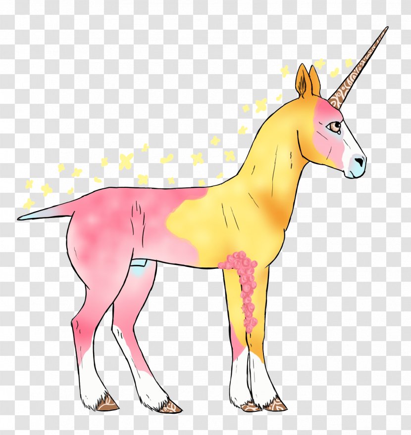 Mule Unicorn Pony Drawing Mustang - Foal - Behold Pattern Transparent PNG
