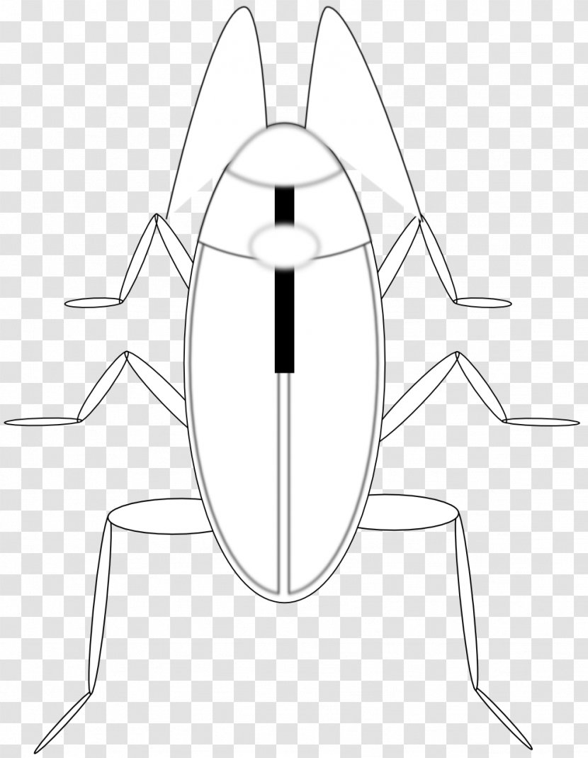 Line Art Black And White Coloring Book Drawing Clip - Cockroach Transparent PNG