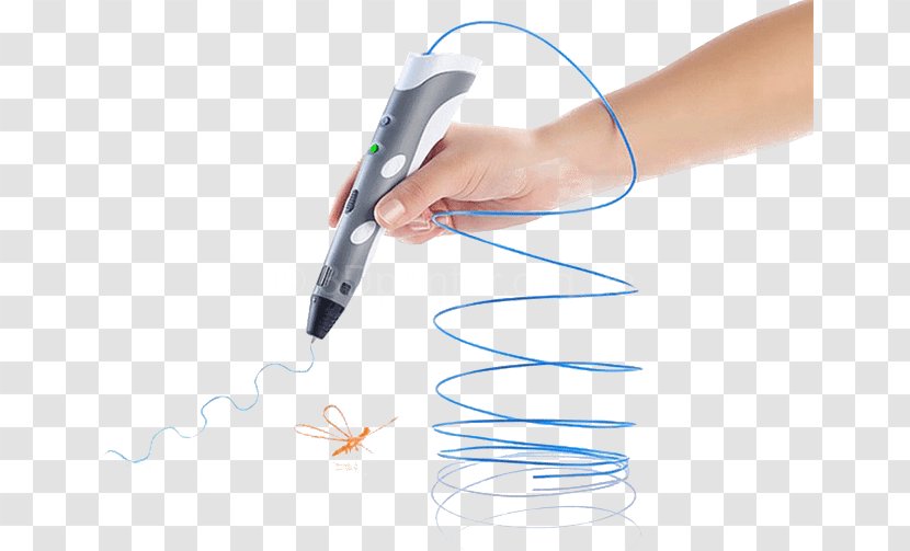 3Doodler Pen 3D Printing Acrylonitrile Butadiene Styrene Plastic - Finger Transparent PNG