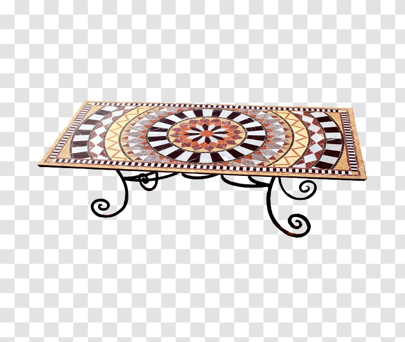 Coffee Tables Pied Furniture Mosaic - Rectangle - Table Transparent PNG