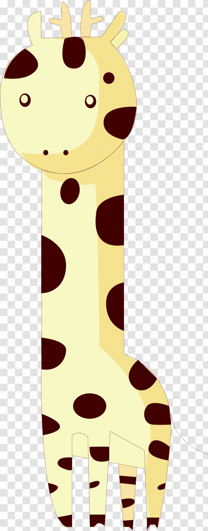 Red Deer Giraffe - Plot - Vector Hand-painted Cute Transparent PNG