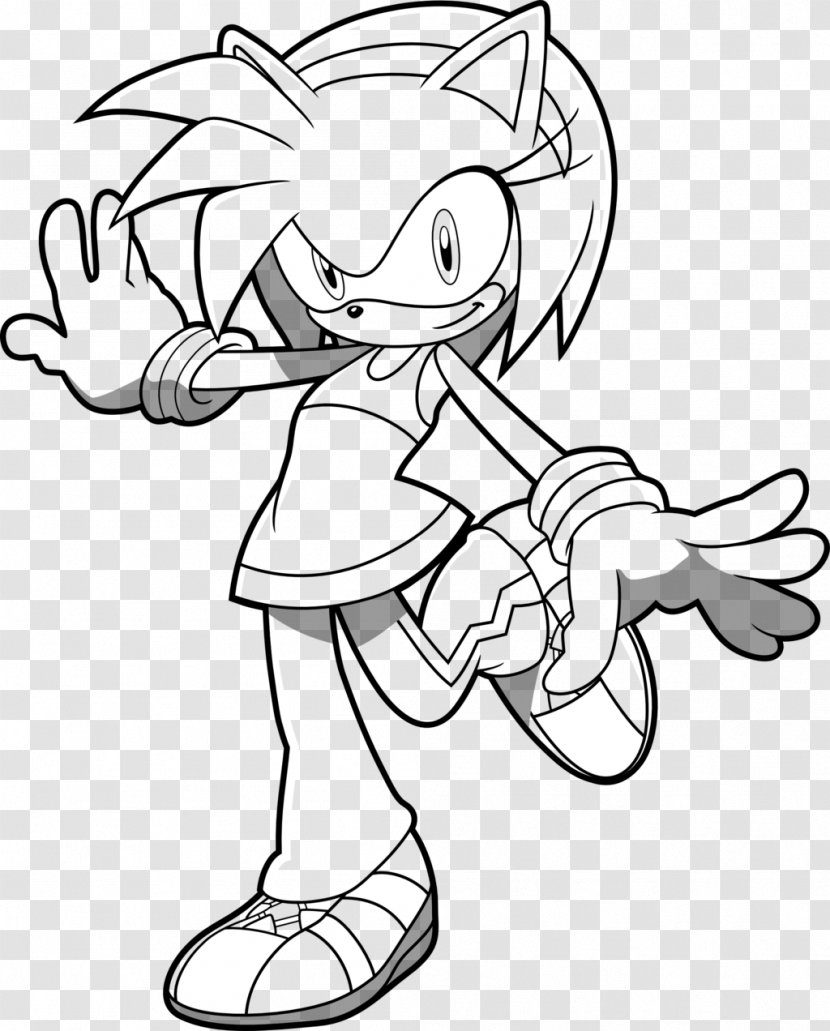 Sonic And The Black Knight Adventure Amy Rose Line Art DeviantArt - Flower - Lineart Transparent PNG