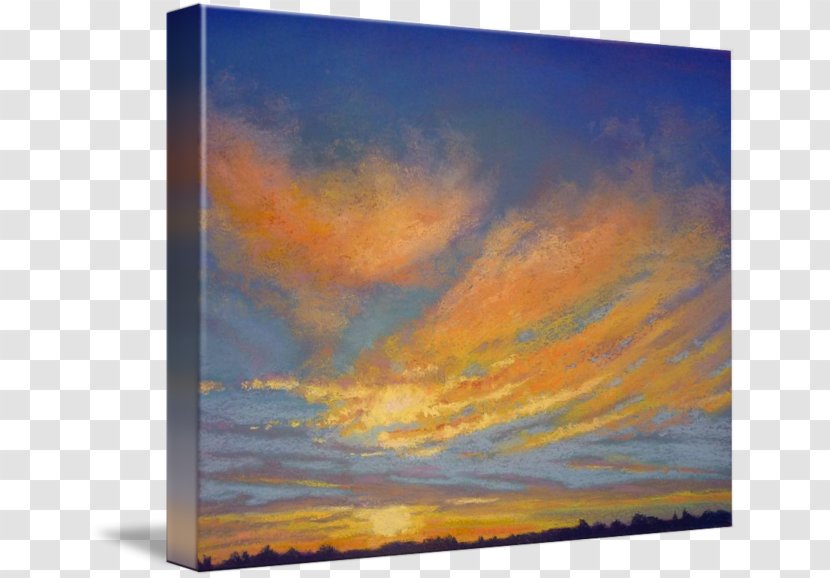 Painting Gallery Wrap Sunrise Acrylic Paint Horizon - Sky - Sunset Clouds Transparent PNG