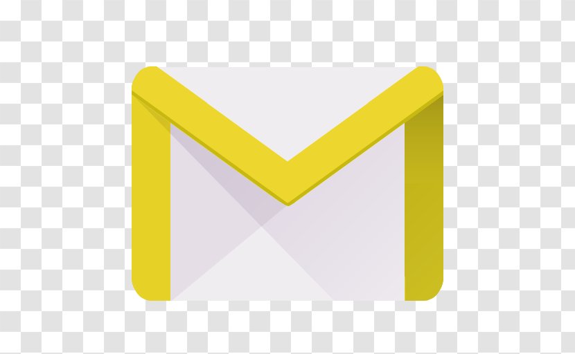 Triangle Text Yellow - Email Transparent PNG