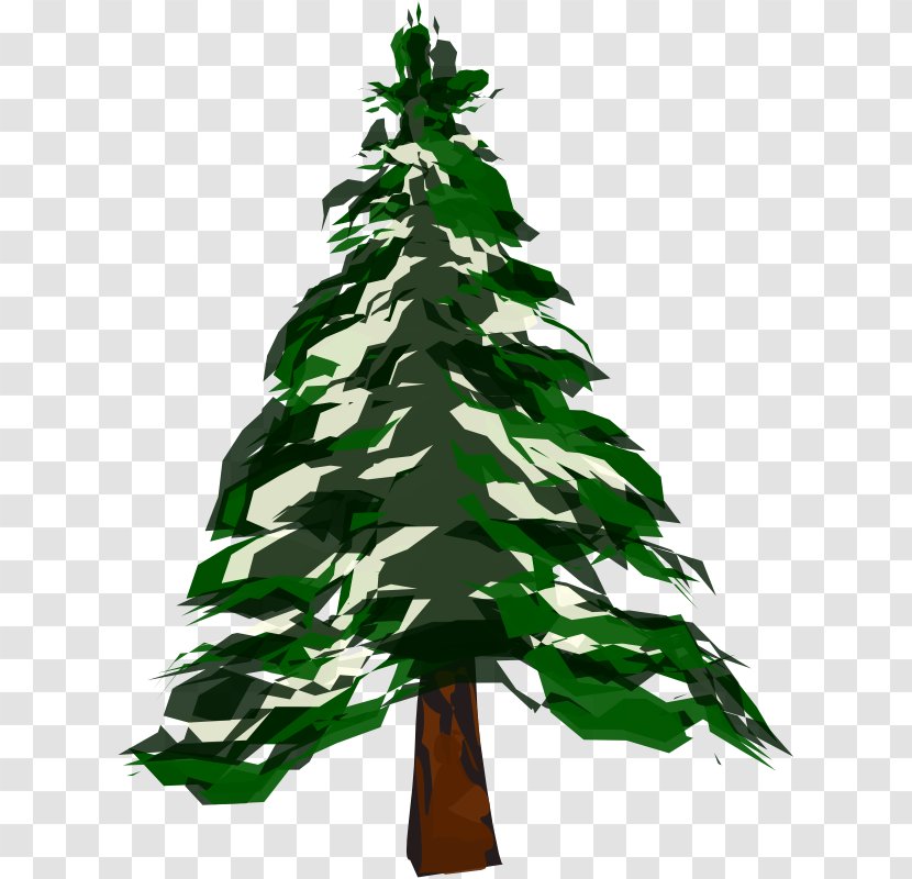 Pine Tree Fir Clip Art - Woody Plant - Image Of A Transparent PNG