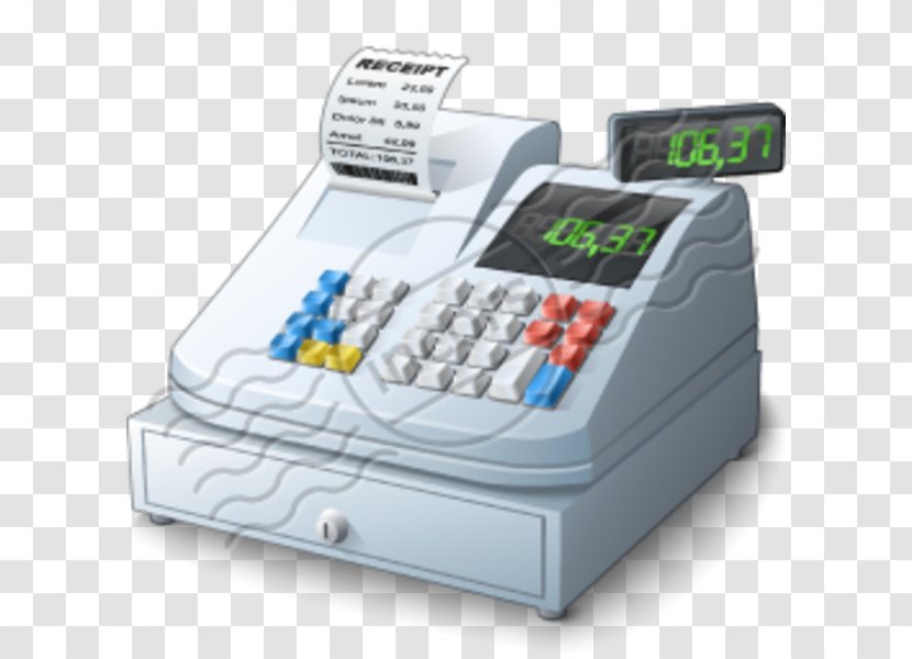 Cash Register Money Cheque Clip Art - Technology - Business Transparent PNG