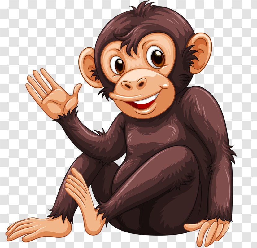 Chimpanzee Primate Ape Clip Art - Monkey - Curious Gorilla Transparent PNG